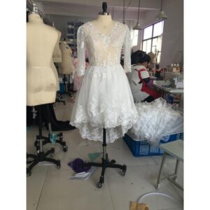 Cocktail Dresses Beading Lace Sample See-through
